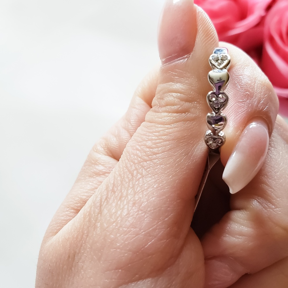 Fashion jewelry 18k Gold Plated Heart Shaped Ring